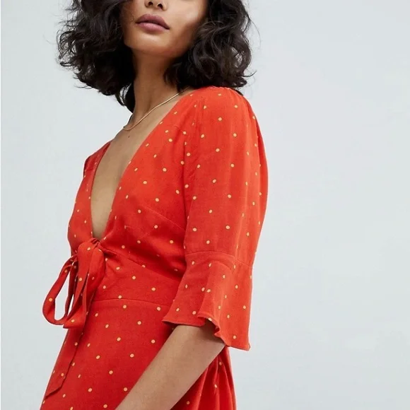 Free People All Yours Spot Mini Dress Sz 10 - Picture 5 of 15